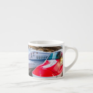 Two Shinkansen at the Tokyo Station Espresso Cup