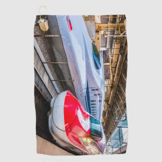 Two Shinkansen at the Tokyo Station Golf Towel