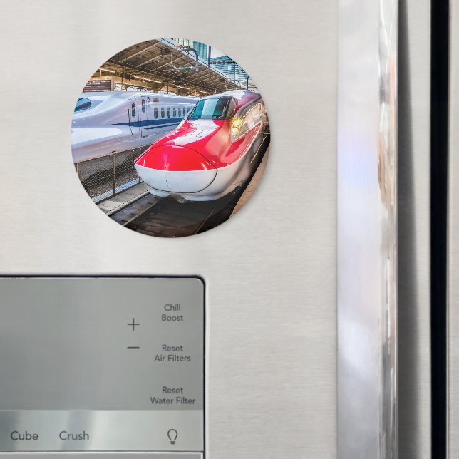 Two Shinkansen at the Tokyo Station Magnet (In Situ (Fridge))