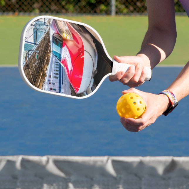 Two Shinkansen at the Tokyo Station Pickleball Paddle (Insitu)