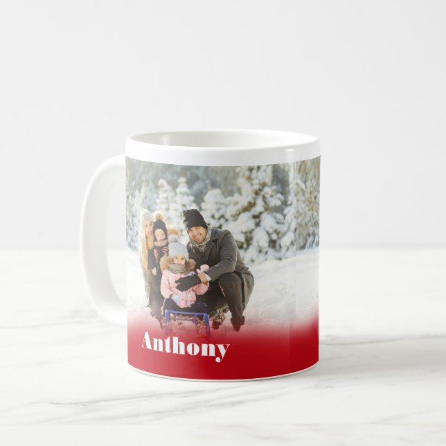 Two Side Personalized Custom Photo Coffee Mug (Front Left)