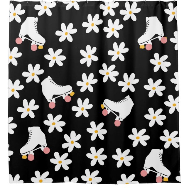  Two Side Roller Skates Floral Skater Gift   (Front)