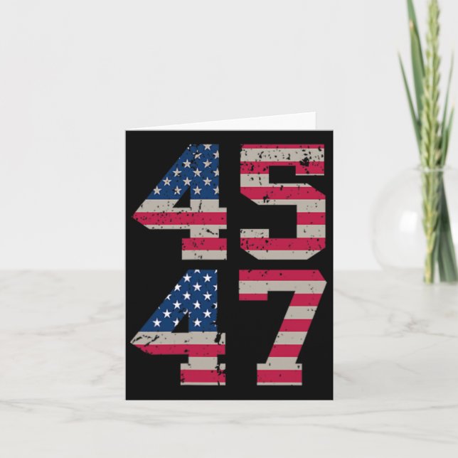 ( Two Sided) 45 47 Trump Better Coverage Than 5g T Card (Front)