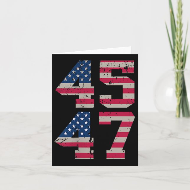 ( Two Sided) 45 47 Trump Better Coverage Than 5g T Card (Front)