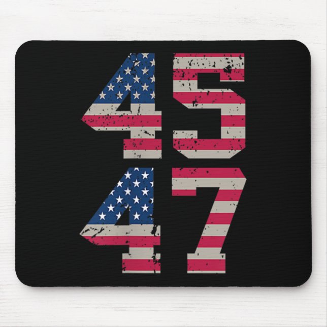 ( Two Sided) 45 47 Trump Better Coverage Than 5g T Mouse Pad (Front)