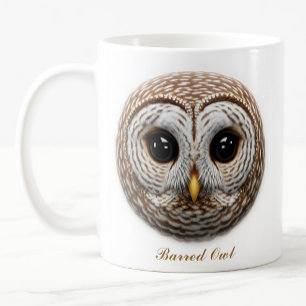 Two-Sided Barred Owl Coffee Mug Design