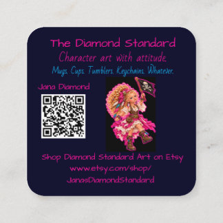 two sided business card - two QR codes
