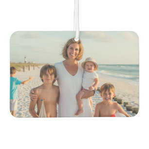 Two-sided custom family photo car air freshener