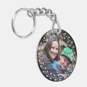 Two sided Custom Photo Best Mom Ever Keychain