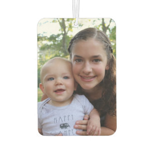 Two-sided custom photo car air freshener
