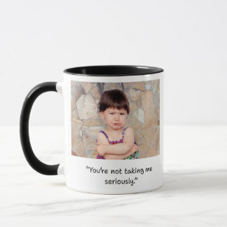Two-sided funny child sayings mug