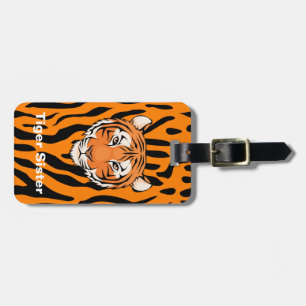 Two sided luggage tag "Tiger Sister" theme