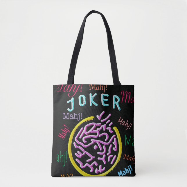 Two-sided Mah Jongg Joker Tote Bag (Front)