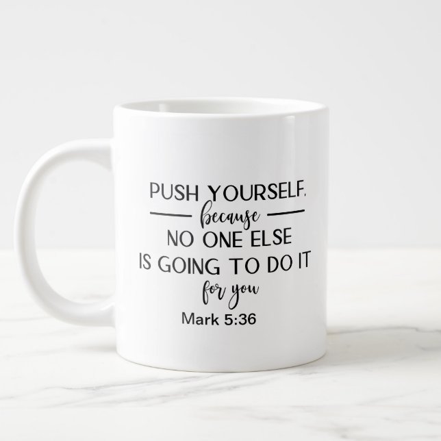 Two sided -mug giant coffee mug (Left)