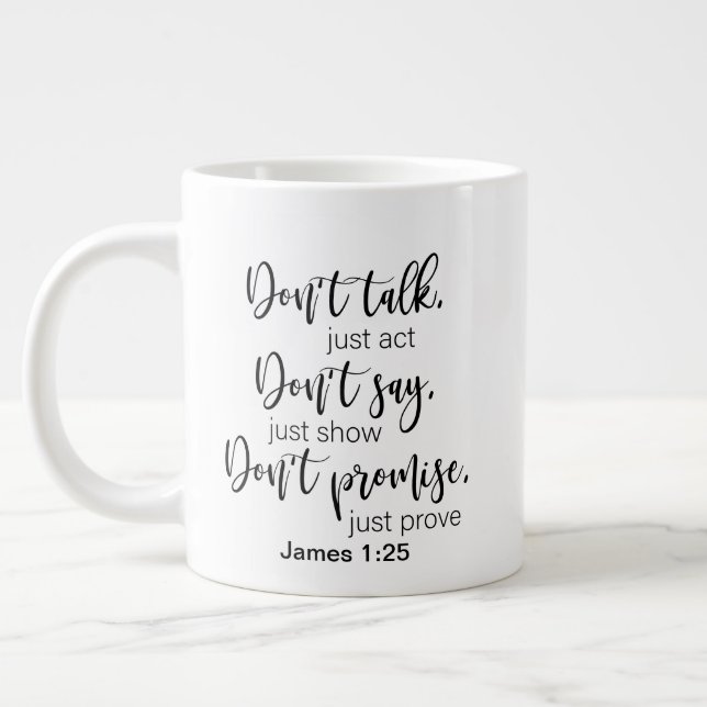 Two sided -mug giant coffee mug (Left)