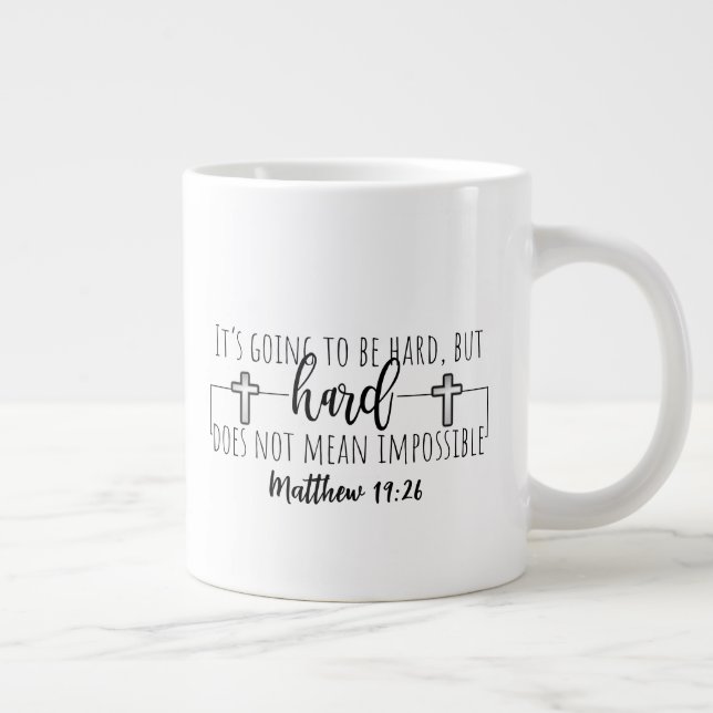 Two sided -mug giant coffee mug (Right)