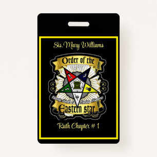 Two Sided OES Badge