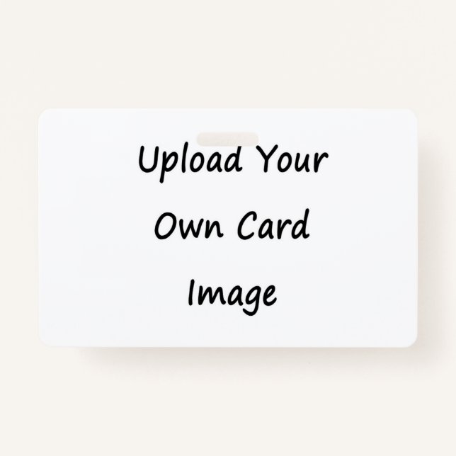 Two Sided Own Image Photo ID Badge (Front)