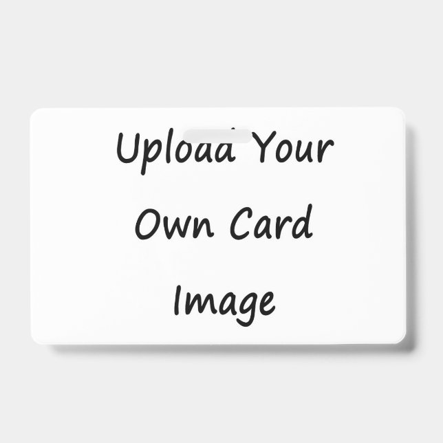 Two Sided Own Image Photo ID Full Card Badge (Front)