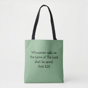 Two-sided Scripture Tote Bag