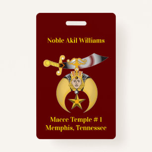 Two Sided Shriners Badge