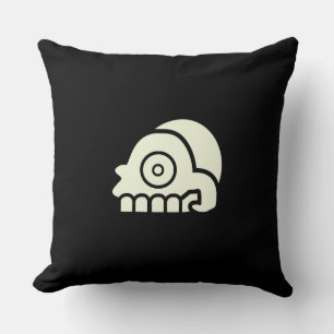 Two-sided skull pillow
