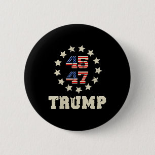 (two Sided) Trump 2025 Qr 45_47 Funny Trump Dancin 2 Inch Round Button