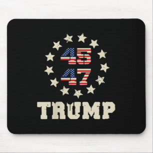 (two Sided) Trump 2025 Qr 45_47 Funny Trump Dancin Mouse Pad