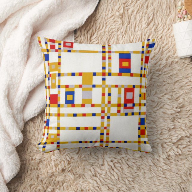Two Sides De Stijl | Piet Mondrian | Throw Pillow (Blanket)