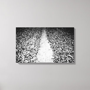 two sides of cocoa canvas print