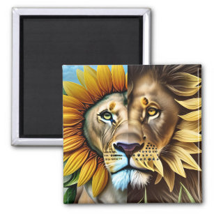 Two sides of love triptych magnet