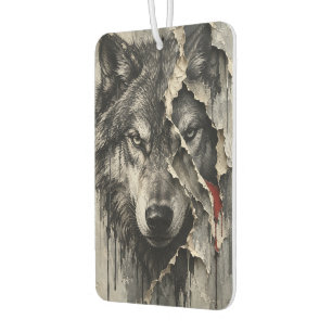 Two Sides of the Same Wolf Air Freshener