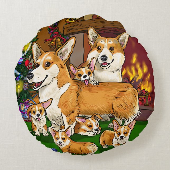 Two sides round pillow (Back)