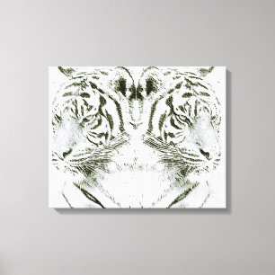 Two Sides,Two Views_Stretched Canvas Print