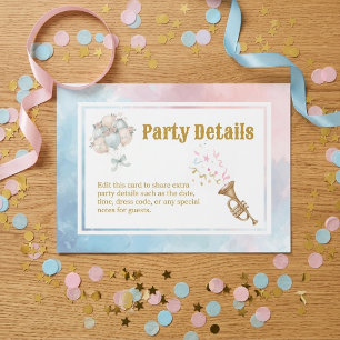 Two Silly Geese Boy & Girl Twins Birthday Balloon Enclosure Card