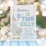 Two Silly Goose 2nd Birthday Party Spring Birthday Invitation<br><div class="desc">Silly Spring Goose Collection

Waddle into spring with bright colours,  playful designs,  and plenty of silly goose charm. 
Browse our carefully curated matching items designed to complement each other seamlessly. 
Create a cohesive look with coordinating decor,  tableware,  and accessories.

All designs are © PIXEL PERFECTION PARTY LTD</div>