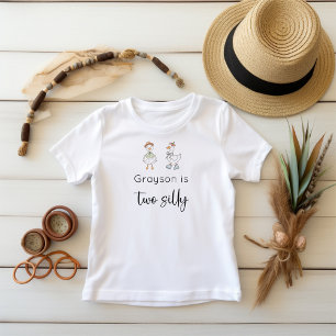Two Silly Goose Blue Birthday Toddler T-shirt