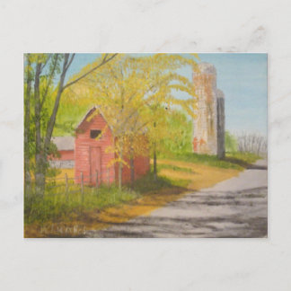 Two Silos - Sussex County NJ Postcard