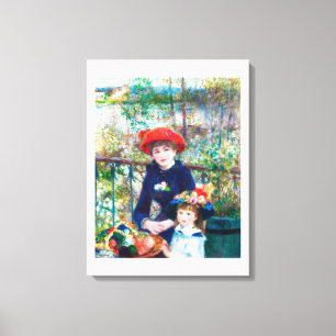 Two Sisters (On the Terrace) (1881) Canvas Print