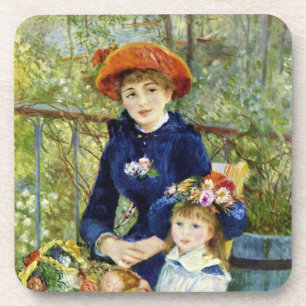 Two Sisters (On the Terrace) By Pierre Renoir Coaster