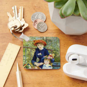 Two Sisters (On the Terrace) By Pierre Renoir Keychain