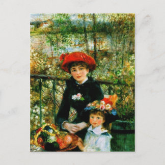 Two Sisters (On the Terrace) by Pierre Renoir Postcard