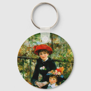 Two Sisters On the Terrace by Renoir Keychain