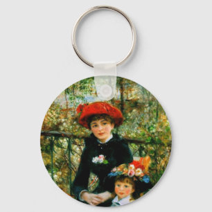 Two Sisters On the Terrace by Renoir Keychain