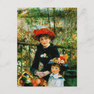 Two Sisters On the Terrace by Renoir Postcard