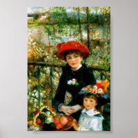 Two Sisters On the Terrace by Renoir