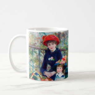 Two Sisters (On the Terrace) Pierre Auguste Renoir Coffee Mug