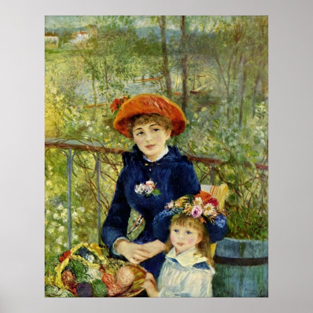 Two Sisters on the Terrace Poster (Front)