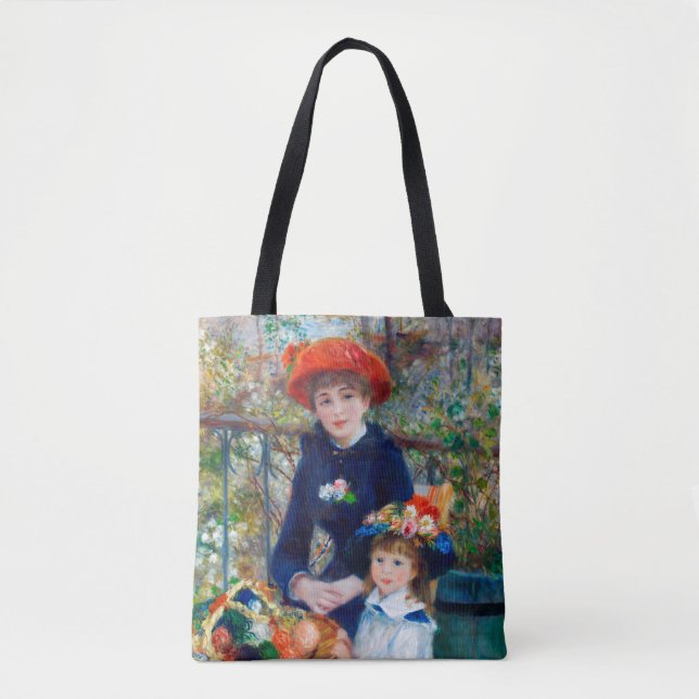 Two Sisters, Renoir Tote Bag (Front)
