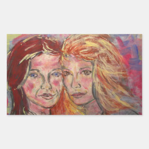 Two Sisters Sticker
